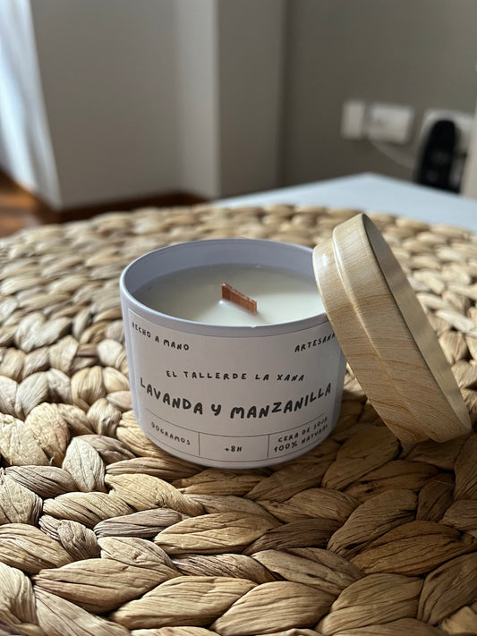 Vela aromática- lavanda y manzanilla