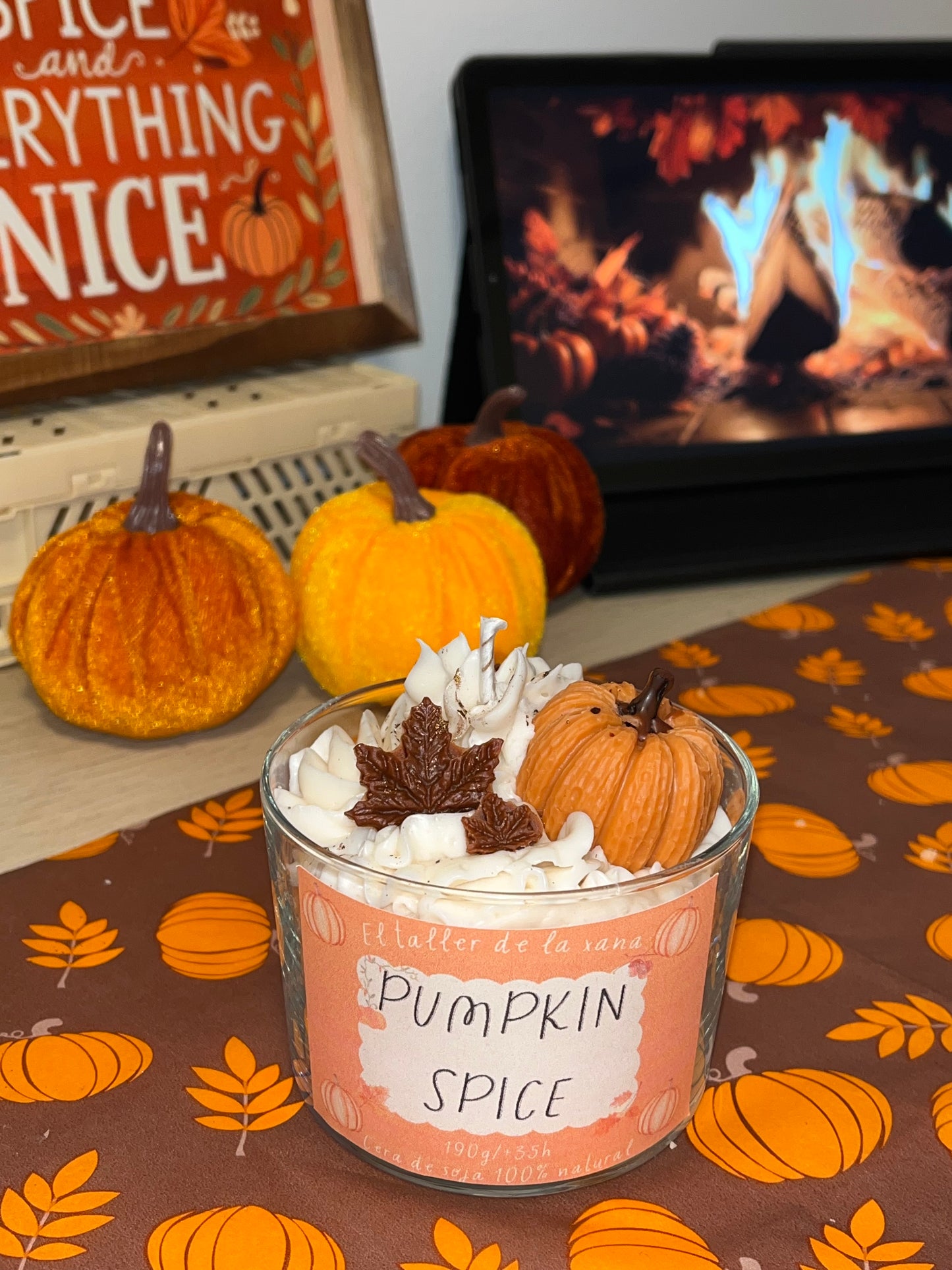 Vela gourmet- Pumpkin Spice - edición especial