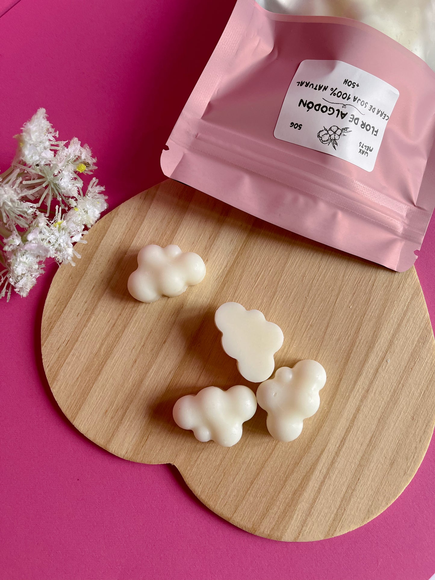 Wax melts- Flor de algodón