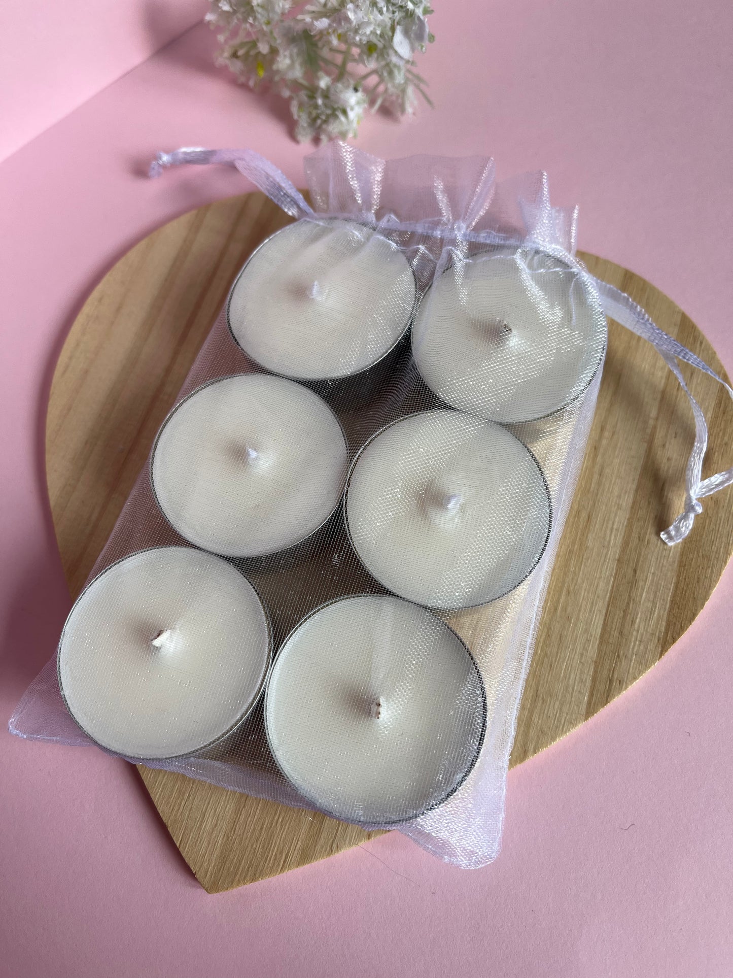 Pack 6 velas de té