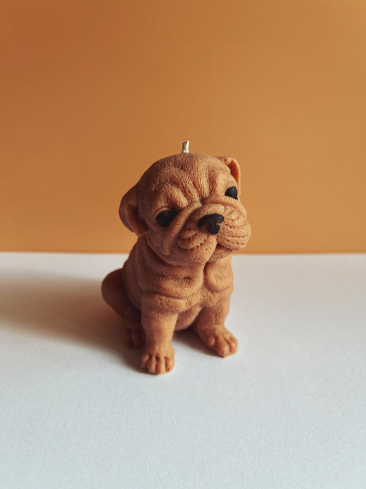 Vela decorativa- Perro Bulldog