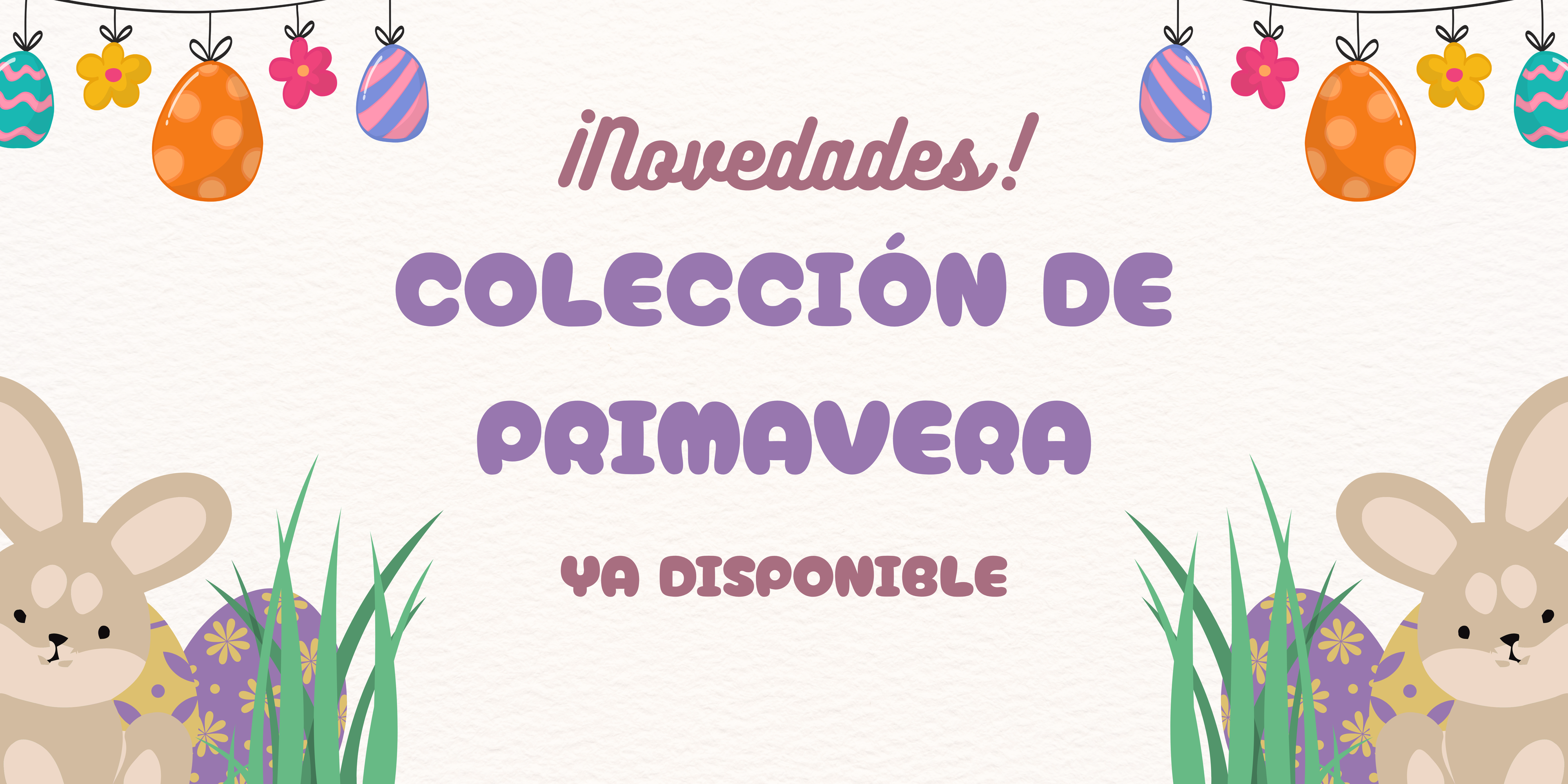 Banner de la home, que explica que la colección de primavera ya está disponible