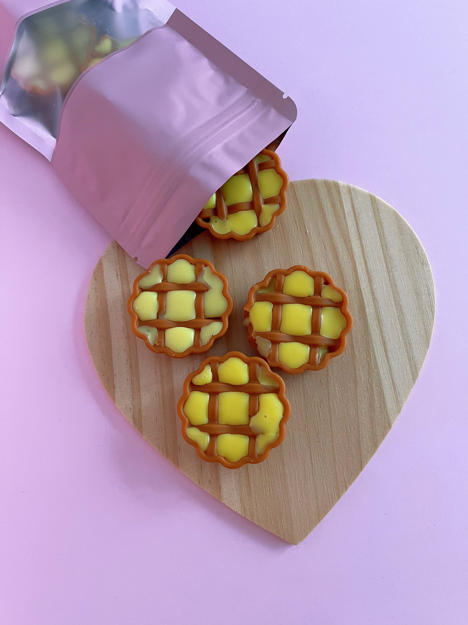 Producto Wax Melts con aroma a tartaletas de crema de limon