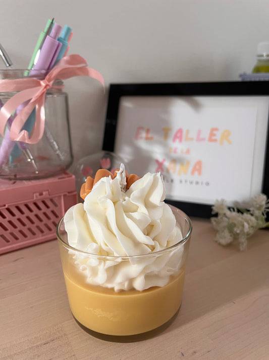 Producto vela gourmet con aroma a maracuyá, edición especial