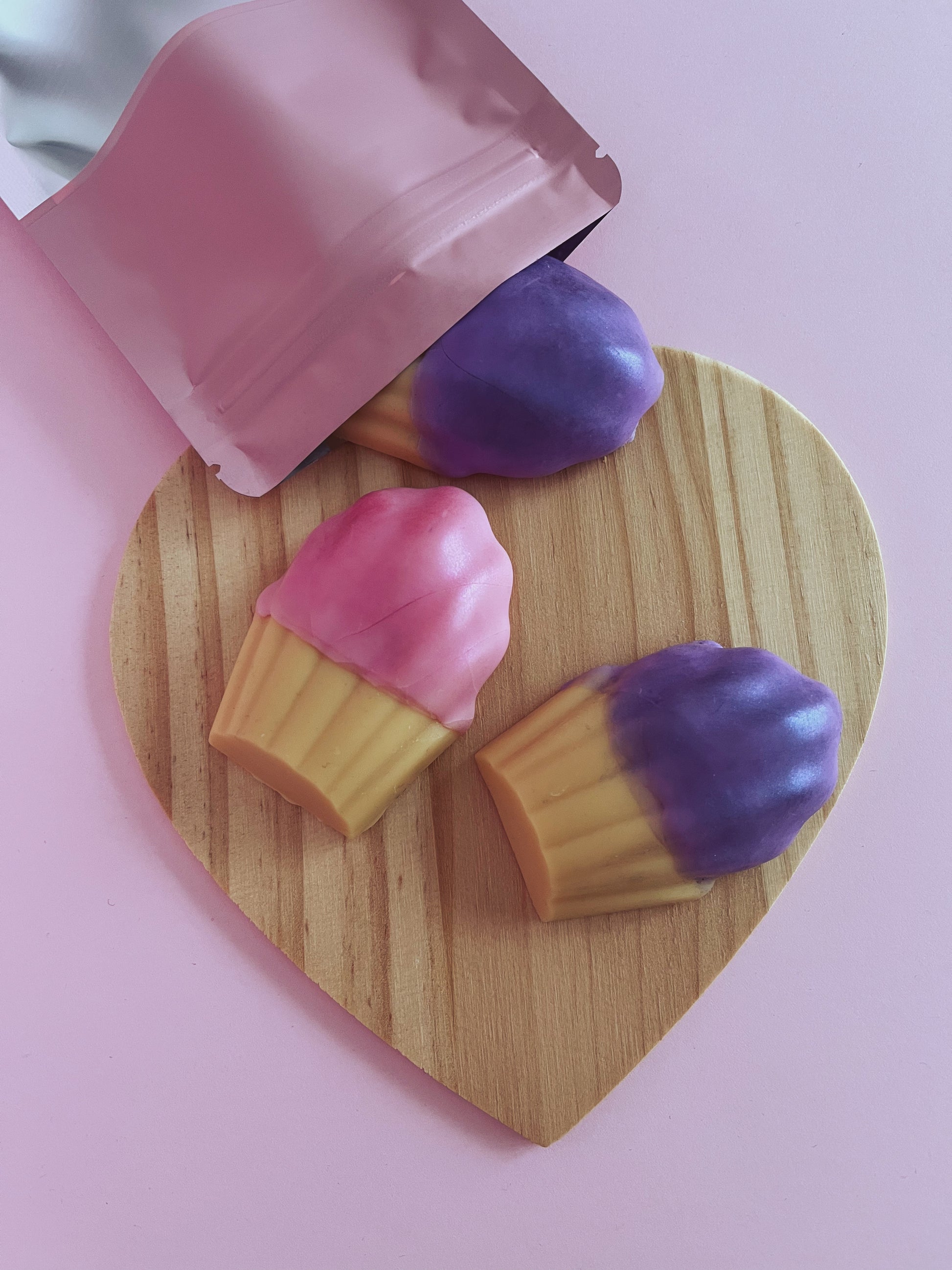 Producto Wax melts con aroma a bizcocho